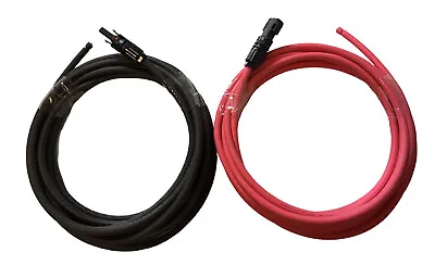 $22.80 • Buy Pair Black+Red PT,Solar Panel Wire 8 AWG With 2 Connectors (compatible WithMC4)