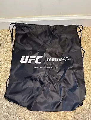 Ufc Metro Pcs Promotional Black Drawstring Bag Brand New • $21.95