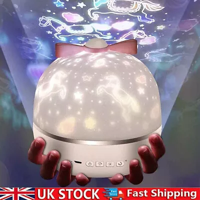 Kids Bedroom Starry Sky Projector Light USB Galaxy Star Night Lamp Birthday Gift • £12.90