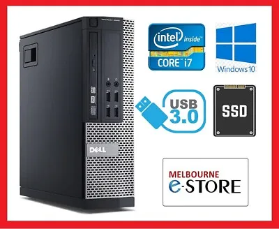 $209 • Buy Dell 9020 Core I7 4770 8GB 16GB 32GB RAM Used Desktop PC 240GB 500GB 1TB 2TB SSD