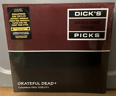 GRATEFUL DEAD Vinyl Dicks Picks Volume 2 10/31/71 Columbus Ohio 2 LP  -#621/3500 • $88