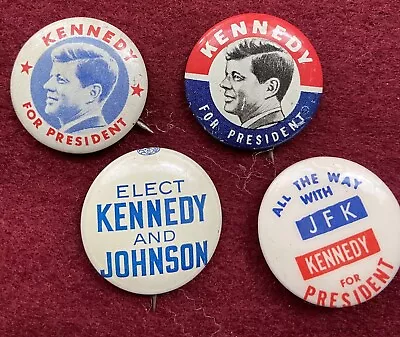 John F Kennedy Political Campaign Buttons From The 1960 Election Authentic • $0.99