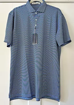 Holderness & Bourne NWT Mens XLarge The Maxwell Marine Windsor Stripe Polo Shirt • $79.99