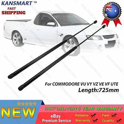 Pair Rear Hard Lid Cover Gas Struts For Commodore VU VY VZ VE VF UTE 725mm AU • $34.19
