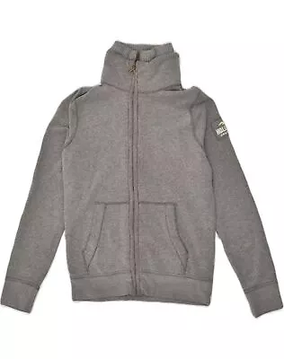 HOLLISTER Womens Tracksuit Top Jacket UK 14 Medium Grey Cotton AI36 • £18.17