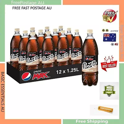 Pepsi Max Vanilla Zero Sugar Cola 12 X 1.25L • $30.41