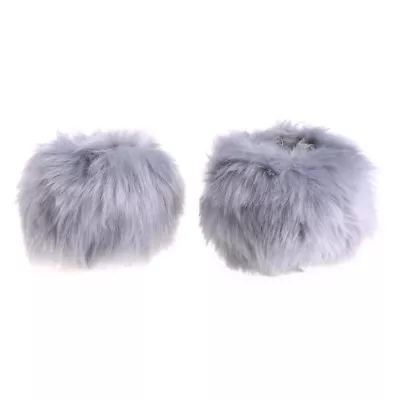 Luxury Women Coat Cuff Bracelet Wristband Wrist Arm Warm Faux Raccoon Fur Cuff ⟡ • $4.29