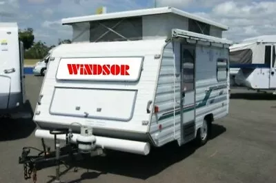 WINDSOR Caravan  decals TWO (2) 800 X 150 Mm Each Choose Your Color • $90