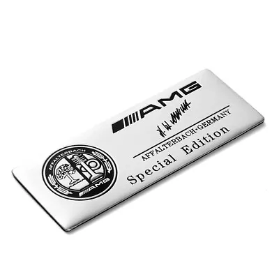 For AMG 3D Metal Side Rear Badge Special Edition Interior Emblem Gloss Sliver • $11.99