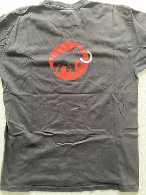 Men’s Mammut Logo T-shirt Medium Casual- Black Elephant Design • £2.20