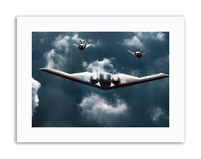 Military Air Plane B-2 Spirit Bomber F-117 Nighthawk Stealth Canvas Art Print • £13.99