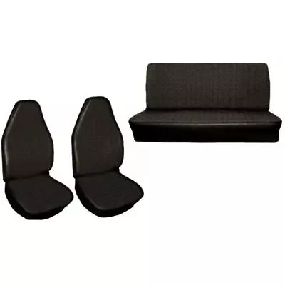 $209.95 • Buy Empi 4640 Vw Bug Black Vinyl Seat Covers / Full Set Front-Rear 1973 Only