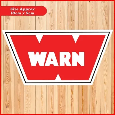 Warn Winch Sticker 4x4 Amarok Toyota Land Cruiser Hilux Ford Ranger Colorado • $5.85