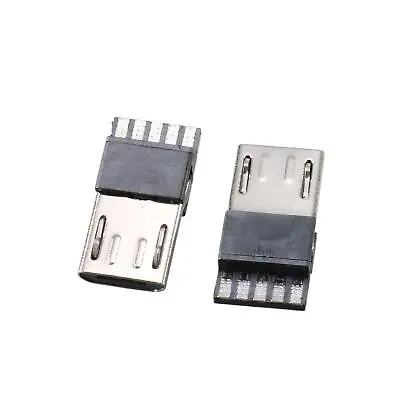 10pcs  Micro USB Male Type B 5 Terminal Jack Port Solder Connector • $12.52