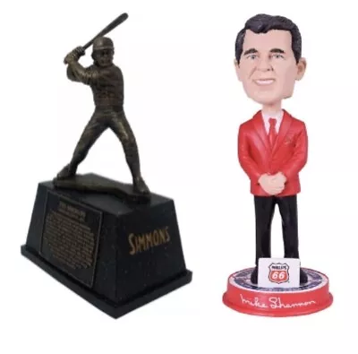 Ted Simmons Statue & Mike Shannon Bobblehead St Louis Cardinals SGA NIB 5/29/22 • $27.99