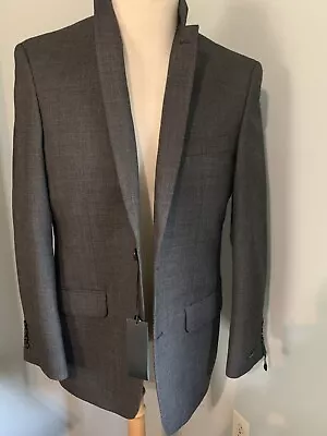 Marc Anthony Mens Sports Coat Modern Jacket BLAZER Charcoal Dark Gray 38 R New • $64.99