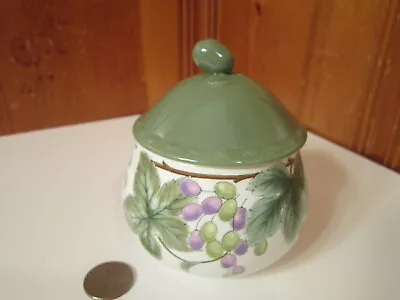 Nikko Reflection Tableware Napa Valley Purple Grape Green Vine 4  Sugar Bowl NEW • $11.91