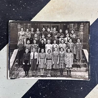 Vintage Photograph 5x7 School Class Photo 1930s 40s Kids Children Boys Girls • $14.99