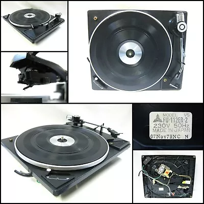 Vintage SILVER SS3700 2 Speed Turntable Record Player With Stylus (FU-112ER-2) • $75