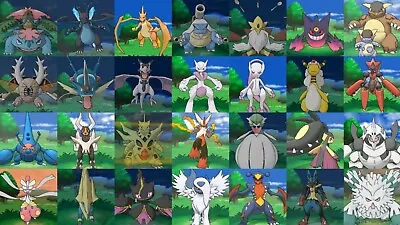 $14.99 • Buy All 48 Shiny Mega Evolutions Pokemon X Y Usum ORAS  Level 100 3DS / Pokémon Home
