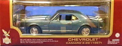 Road Legends 92188B Chevrolet 1967 Camaro Z-28 - Metallic Blue 1/18 Die-cast MIB • $72