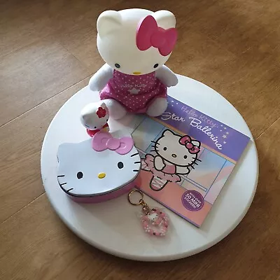 Sanrio Bundle Hello Kitty Sticker Bookkey Chainempty Cookie Tinlight Push Toy • $35