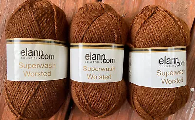 Elann.com Collection Superwash Worsted  100% Superwash Wool 50g 120yd - 3 Skiens • $17.95