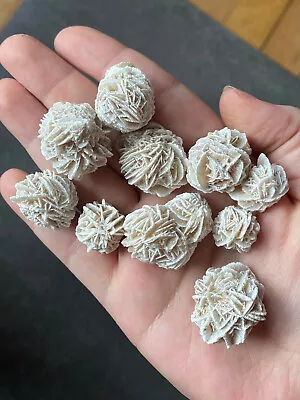 $3.50 • Buy 10 Desert Rose Selenite Stone Specimens Healing Crystals