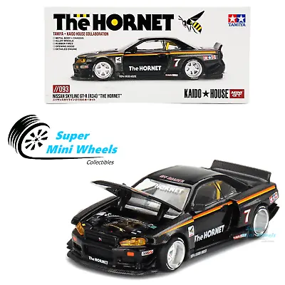 Mini GT X Kaido House 1:64 Tamiya Nissan Skyline GT-R (R34) Black - KHMG093 • $29.99