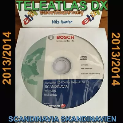 Teleatlas Dx Scandinavia Skandinavien 2014 Mercedes Sat Nav Disc Navigation Cd • £19.95