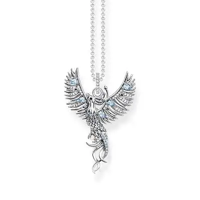 Genuine THOMAS SABO Silver Necklace With Phoenix Pendant And Colourful Stones • $549