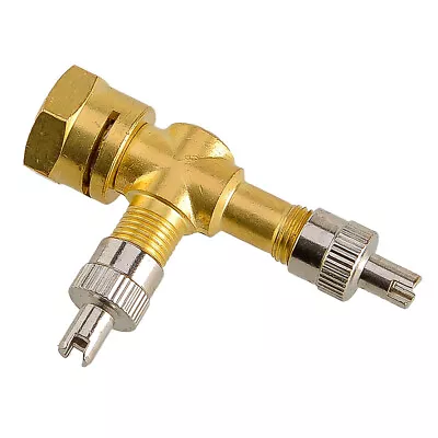 1x TPMS Valve Tee Adapter 3-way Pure Copper Motorcycles Automobiles Car Acc • $10.20