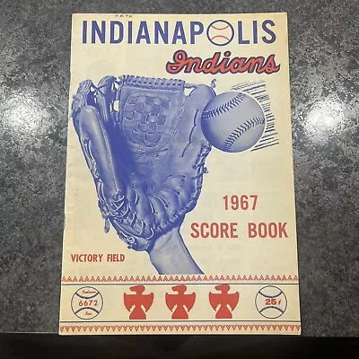 1967 Indianapolis Indians Baseball Program. Pacific Coast League • $50