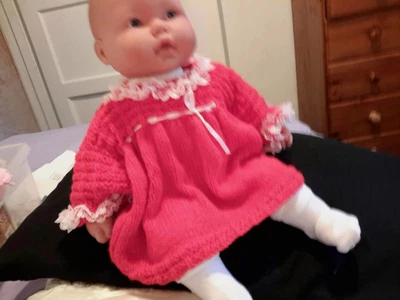 £4 • Buy Hand Knitted Baby Dress 