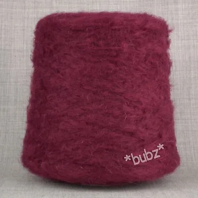 £17.95 • Buy SUPER SOFT BRUSHED MOHAIR YARN 400g CONE 8 BALL OXBLOOD RED HAND DOUBLE KNITTING