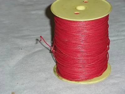 10ft Western Electric 24g Solid Cloth Wire NOS Red  • $3.49