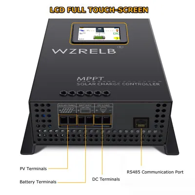 12/24/48V Battery Charger 40A MPPT Solar Charge Controller Off Grid Generator • £189.50