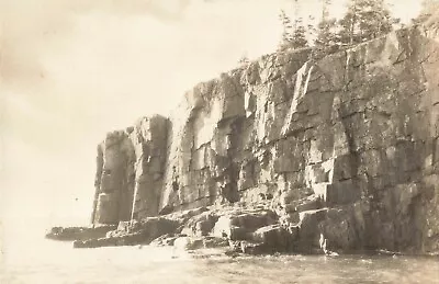 Otter Cliffs Mount Desert Island Maine ME - Real Photo RPPC • $3.99