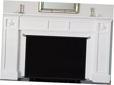 Fireplace Screen Baby Proof Cover - Fire Place Mesh Gate 30  Tall 40  Wide • $23.38
