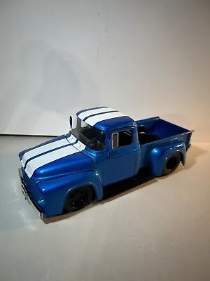 1956 Ford F-100 Pickup Blue 1/24 Diecast Model Car JADA • $15.99