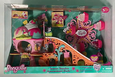 MLP My Little Pony PONYVILLE SWEET SUNDAE AMUSEMENT PARK Light Sound Hasbro_NRFB • $299.99