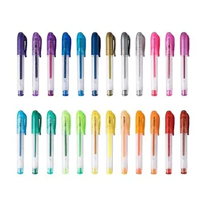 MINAGOO 24 Pack Mini Glitter Gel PenTiny Pens For SchoolOffice And Home… • $16.84
