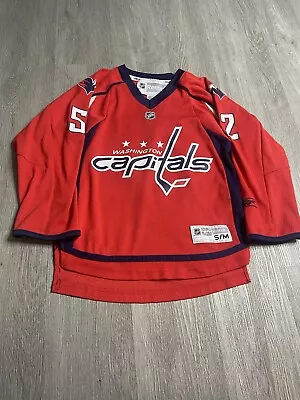 Washington Capitals Reebok Jersey #52 Mike Green Boys Size Small Red NHL Hockey • $29.99