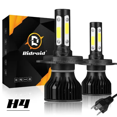 4-Side H4 9003 LED Headlight High Low Beam Conversion Kit Canbus 6000K HID White • $15.99