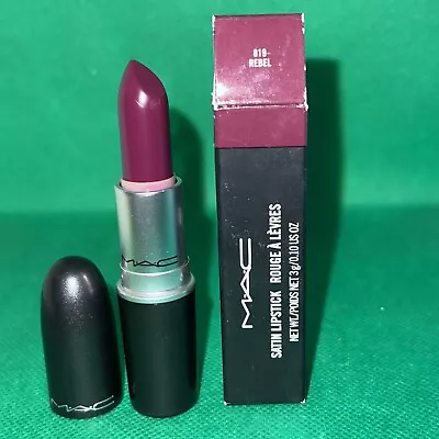 MAC COSMETICS SATIN LIPSTICK - 819 REBEL - BNIB- 0.10oz / 3g • $12.31