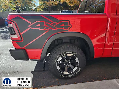 2019-2024 Dodge Ram Rebel Bed Graphics With 4x4 Vinyl Decals Stickers Bed Rear • $149.99