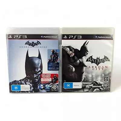 Batman Arkham Origins / City - Sony PlayStation 3 - PS3 Complete Lot TRACKED • $29.99