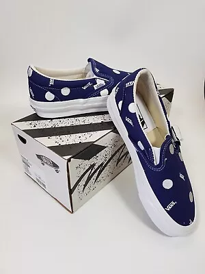 Vans Vault Ua Og Classic Slip-on Lx Polka Dot Blueprint Trainers Shoes • £19.99