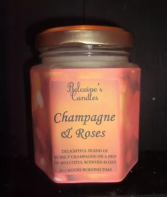 Scented Candles Strong Quality Fragrance Soy Wax Candles In 8 Oz Glass Jar  • £6.39