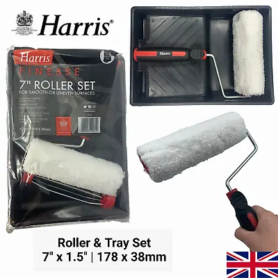 Harris Paint Roller Tray Set 7  Painting DIY Decorating Kit Emulsion Sleeves • £6.99